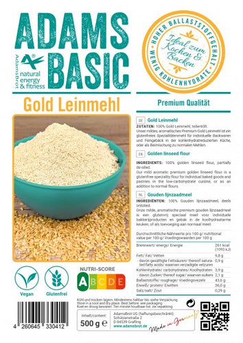 Adams Basic - Farine de graines de lin Gold (FW)