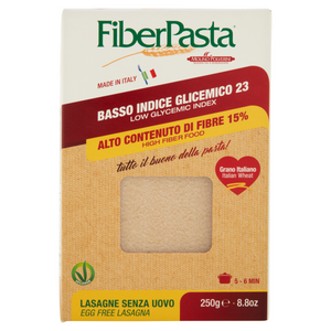 Lasagnes - Pâtes à index glycémique bas (23) - 250 g (sans oeuf), végétalien