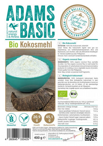 Adams Basic - Farina di Noix de Coco Biologica 