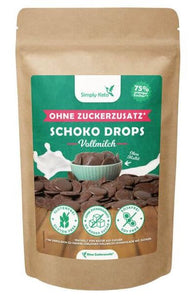 VOLLMILCH Schoko Drops 200g | Erythrit