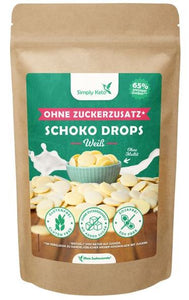 WEISSE Schoko Drops 200g | Erythrit