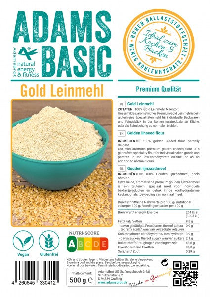Adams Basic - Gold Leinsamenmehl (FW)